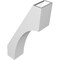 Ekena Millwork 5 1/2-in. W x 14-in. D x 26-in. H Westlake Architectural Grade PVC Knee Brace BRCP055X14X26WTL - alternate 2